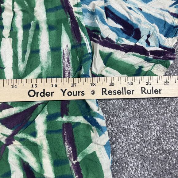 Jams World Shirt Mens Small Rayon Hawaiian Button Up Made in Hawaii Bamboo Print - Picture 9 of 9